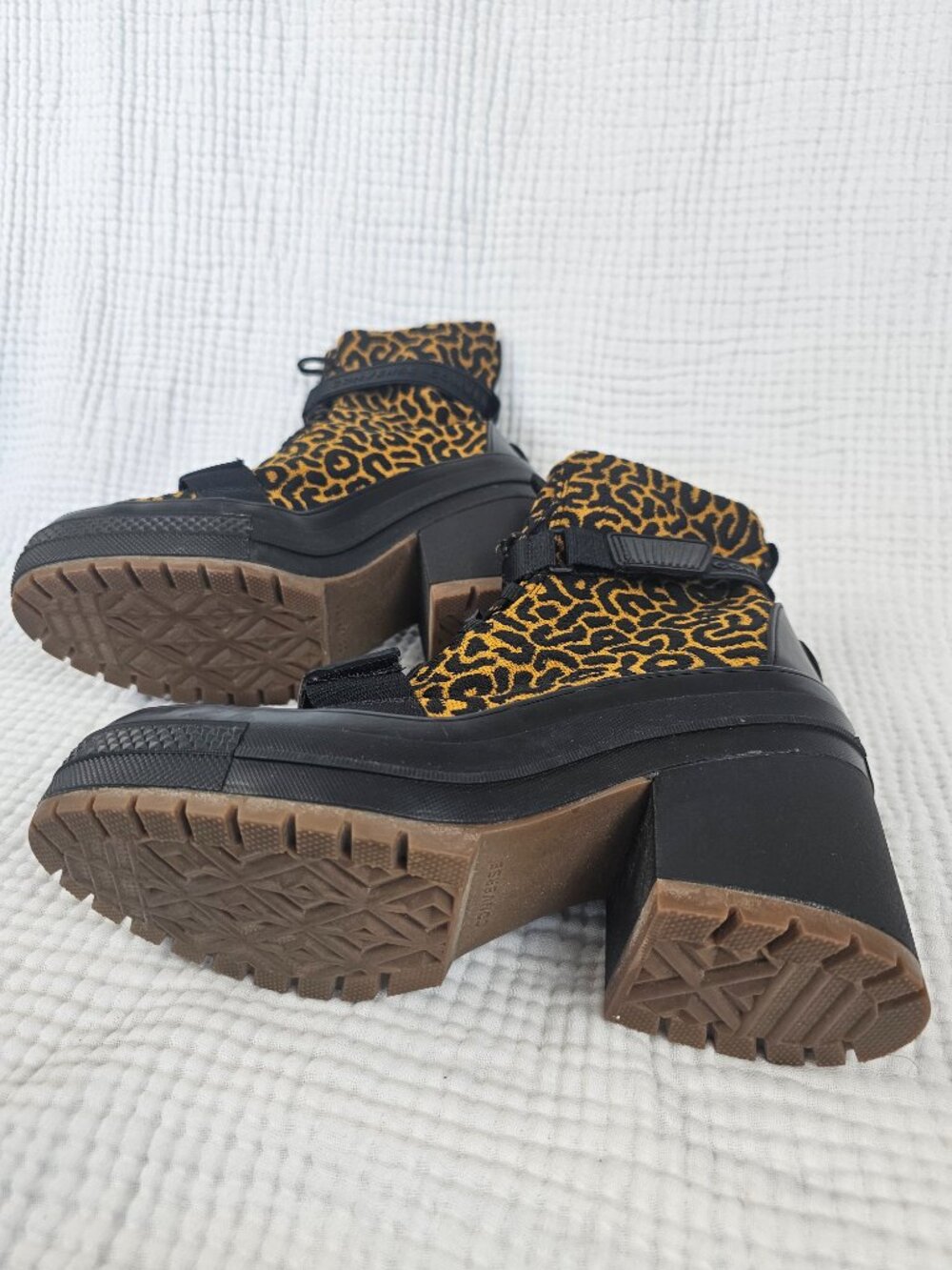 Converse GR82 Platform Combat Boot | Leopard Print | Women's Sz 8.5 - Picture 3 of 9